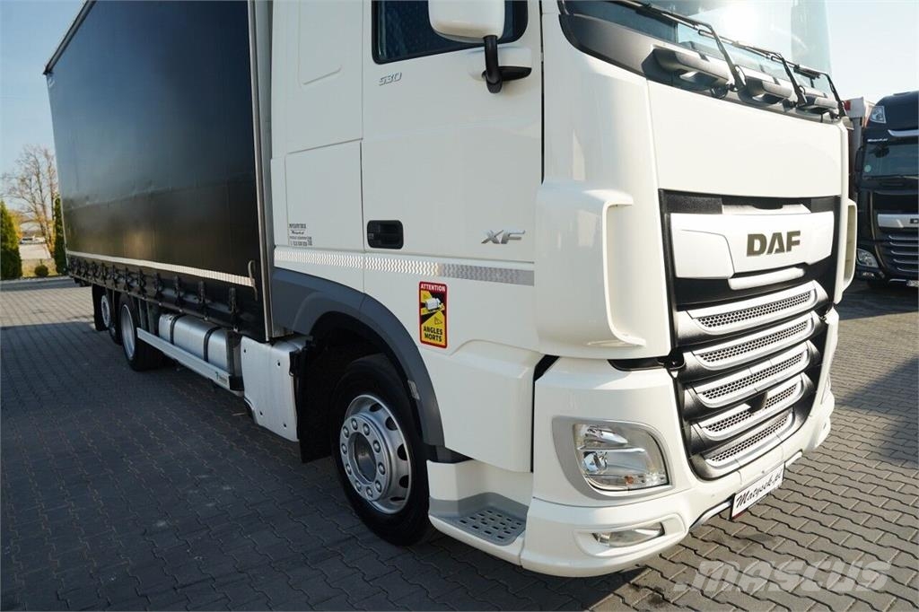 DAF XF 530 / 6X2 / SOLÓWKA / FIRANKA - 7,75 M / DACH P Tentautod