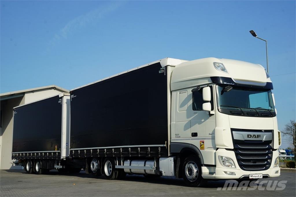 DAF XF 530 / ZESTAW TANDEM / 120 M3 / PRZEJAZDOWY / 6x Tentautod