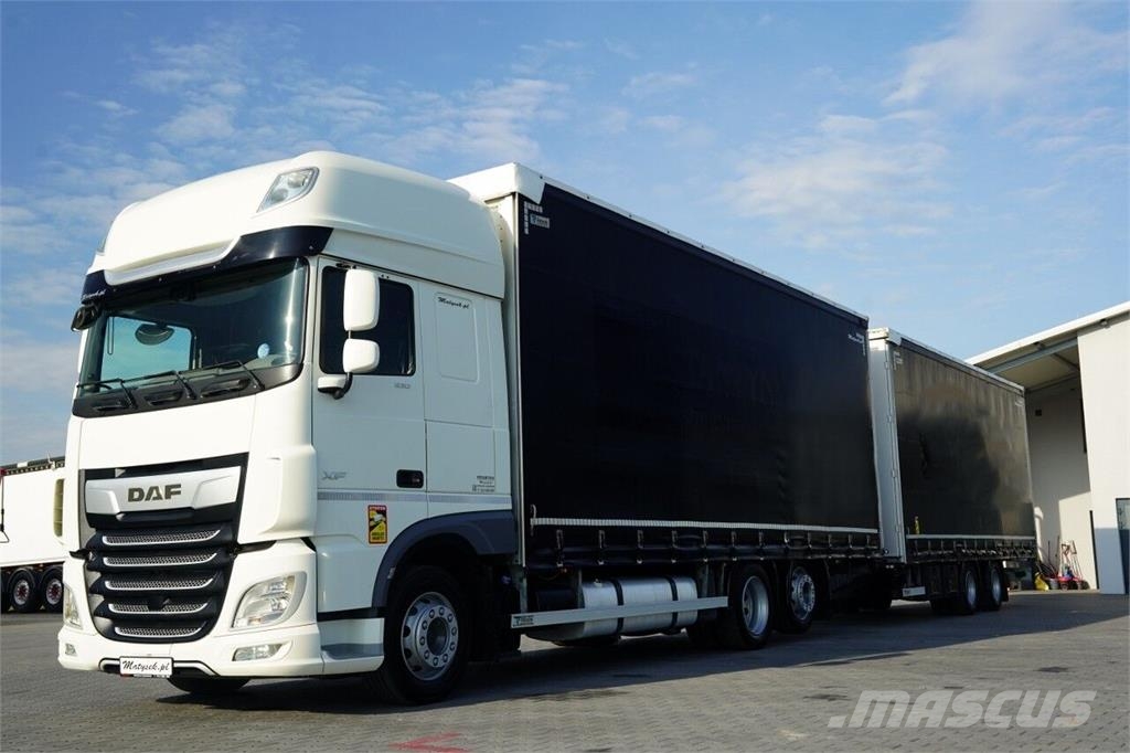 DAF XF 530 / ZESTAW TANDEM / 120 M3 / PRZEJAZDOWY / 6x Tentautod