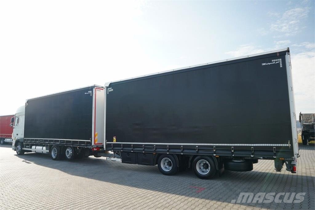 DAF XF 530 / ZESTAW TANDEM / 120 M3 / PRZEJAZDOWY / 6x Tentautod