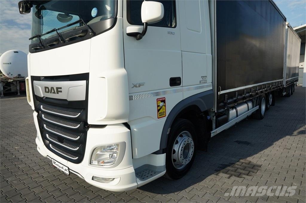DAF XF 530 / ZESTAW TANDEM / 120 M3 / PRZEJAZDOWY / 6x Tentautod