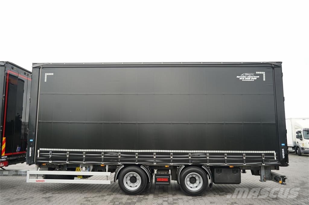 DAF XF XF 480 / ZESTAW TANDEM 120 M3 / PRZEJAZDOWY / Priekabos su tentu