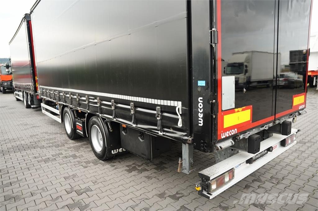 DAF XF XF 480 / ZESTAW TANDEM 120 M3 / PRZEJAZDOWY / Priekabos su tentu