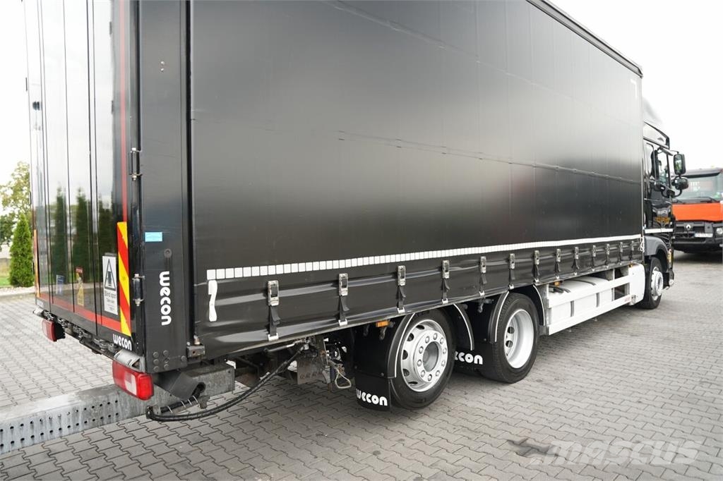 DAF XF XF 480 / ZESTAW TANDEM 120 M3 / PRZEJAZDOWY / Priekabos su tentu