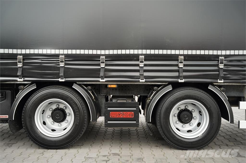 DAF XF XF 480 / ZESTAW TANDEM 120 M3 / PRZEJAZDOWY / Priekabos su tentu