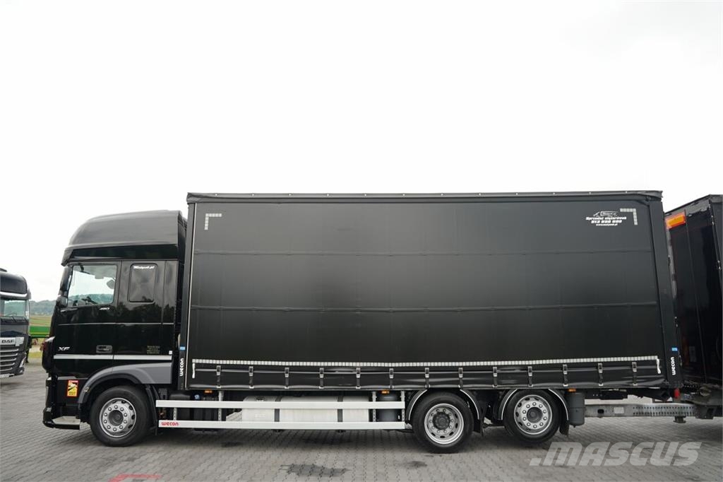 DAF XF XF 480 / ZESTAW TANDEM 120 M3 / PRZEJAZDOWY / Priekabos su tentu