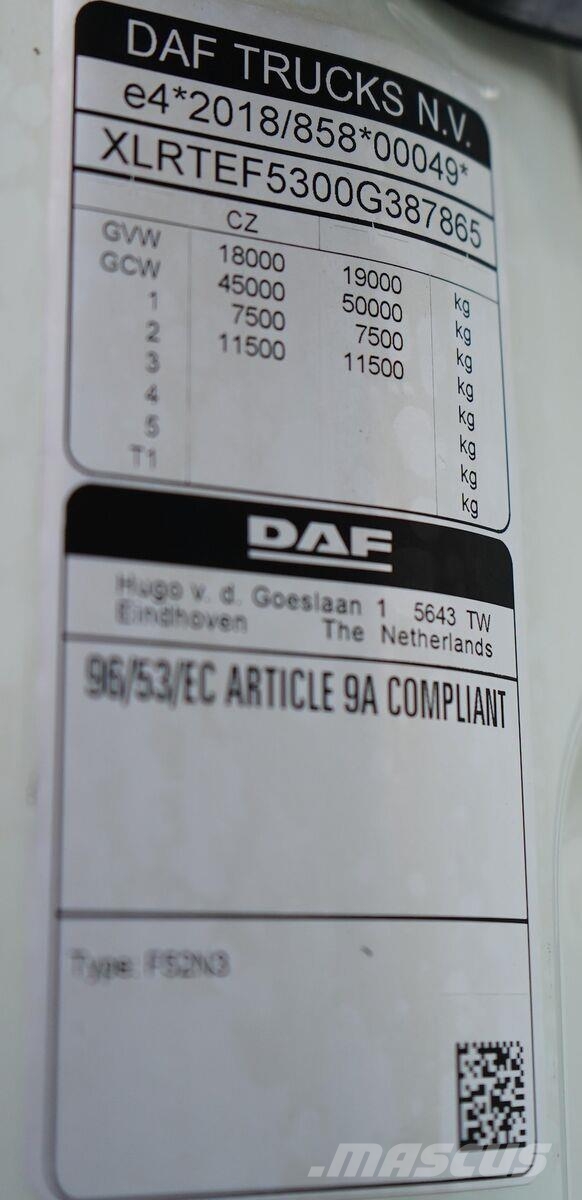 DAF XG / 480 / ACC / EURO 6 / I – COOL / MEGA / LOW DE Autotractoare