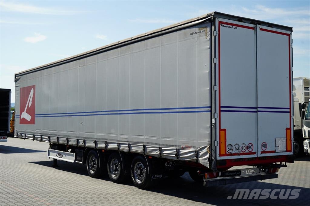 Fliegl / FIRANKA / MEGA / MULDA 7 M / DACH PODNOSZONY / O Semirremolques de caja de lona