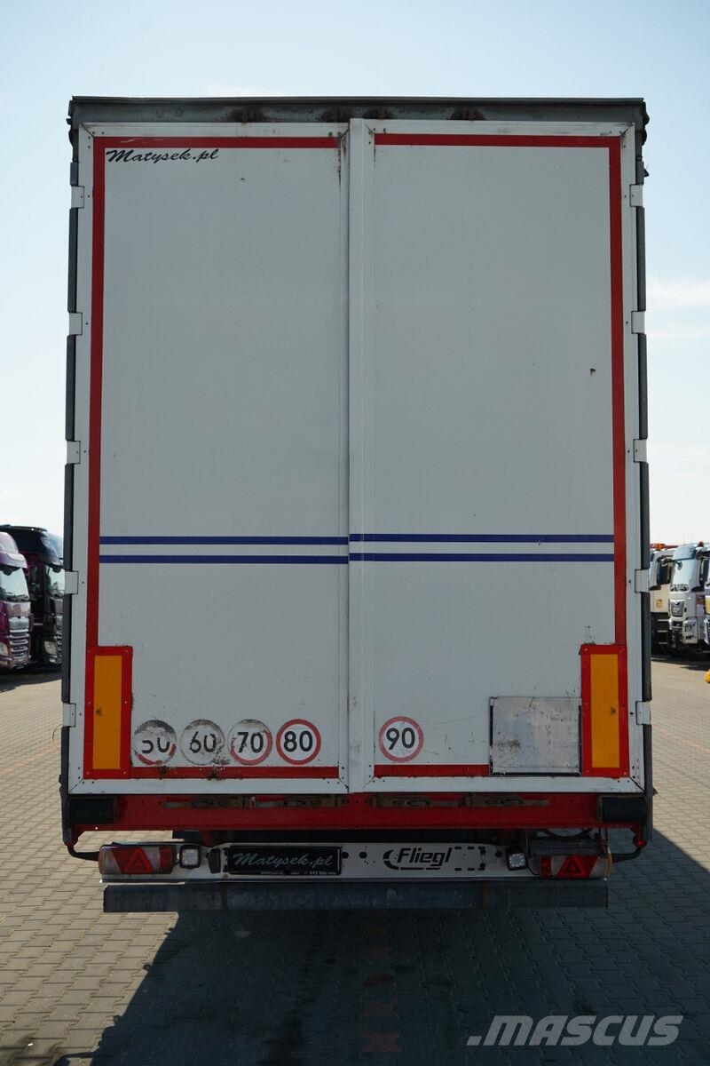Fliegl / FIRANKA / MEGA / MULDA 7 M / DACH PODNOSZONY / O Semirremolques de caja de lona