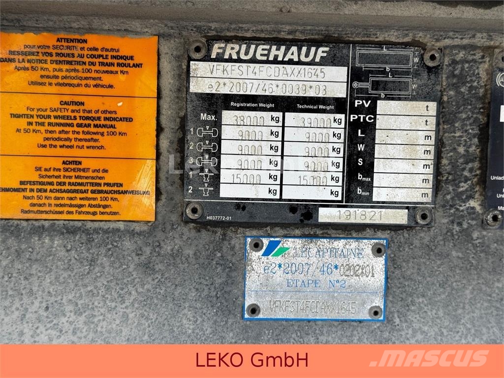 Fruehauf Elektrisches Problem نصف مقطورات بدرجة حرارة قابلة للضبط