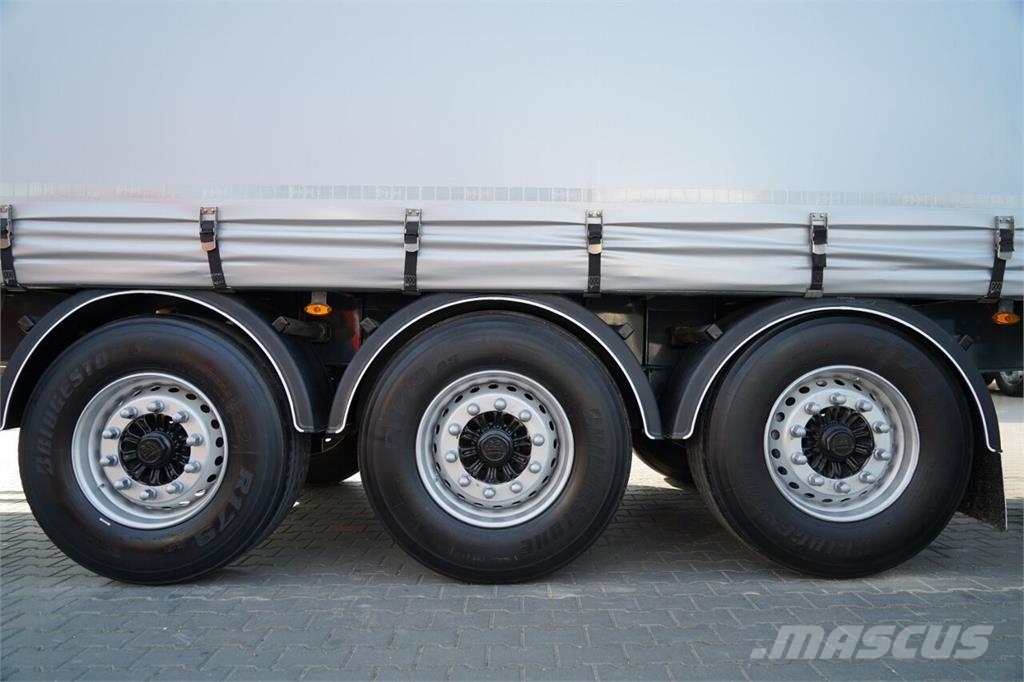 Fruehauf / FIRANKA / STANDARD / MOCNA PODŁOGA / OŚ PODNOSZO Tentinės puspriekabės