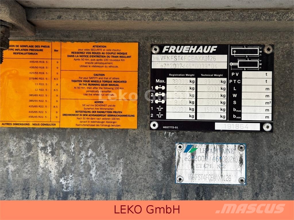 Fruehauf Mit Vector 1950MT Hűtős félpótkocsik