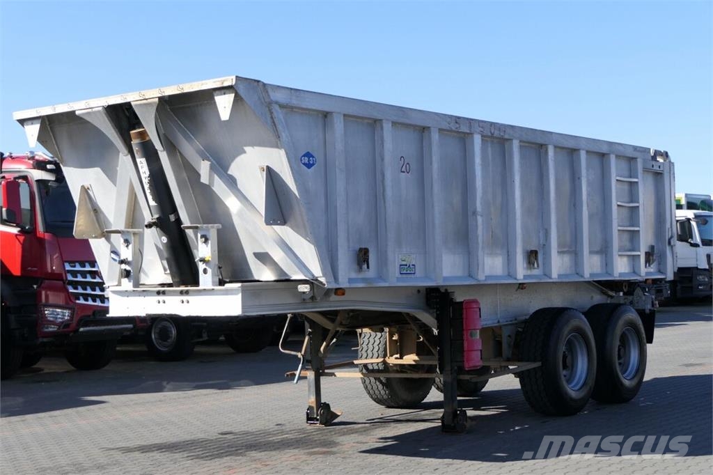 General Trailers WYWROTKA / 22 m3 / 2 OSIOWA /  CAŁA ALUMI نصف مقطورات قلابة