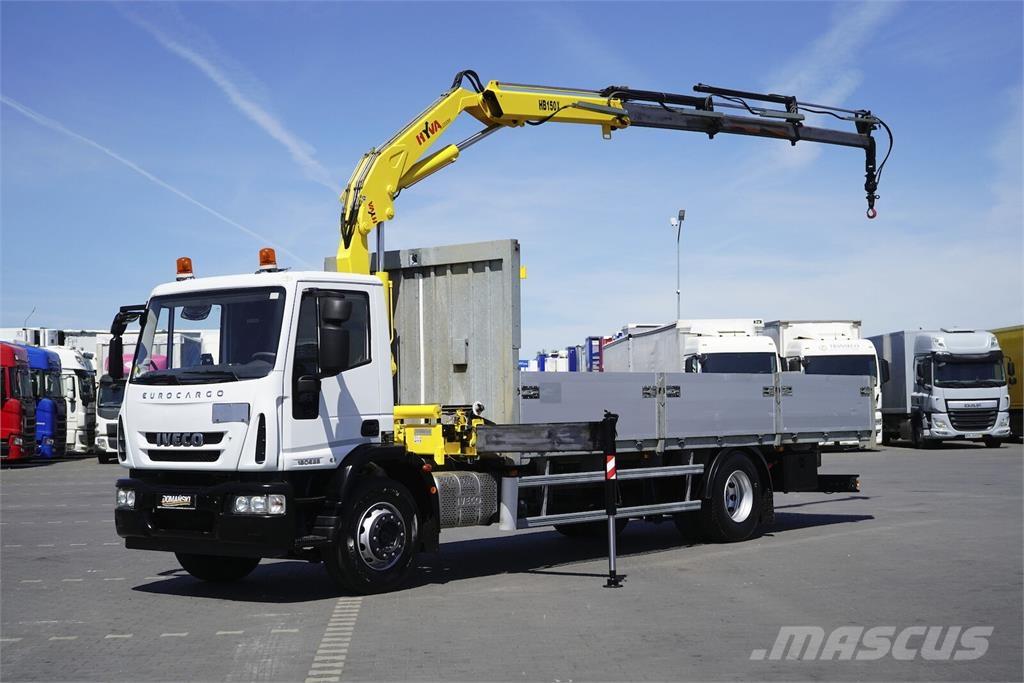 Iveco / EUROCARGO / 180E25 / SKRZYNIOWY + HDS / HYVA HB Φορτηγά Kαρότσα με ανοιγόμενα πλαϊνά