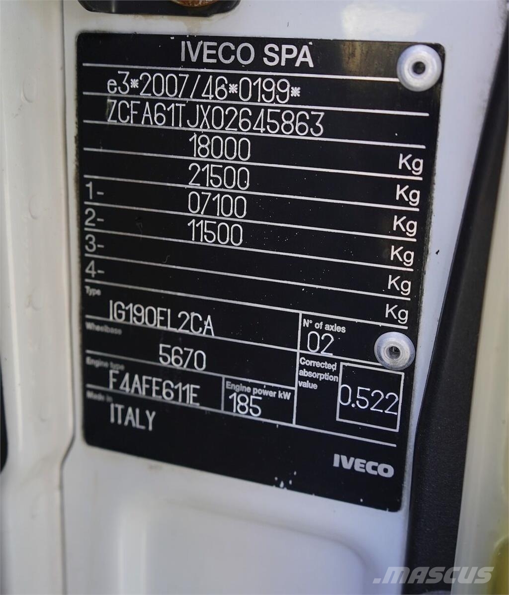 Iveco / EUROCARGO / 180E25 / SKRZYNIOWY + HDS / HYVA HB Φορτηγά Kαρότσα με ανοιγόμενα πλαϊνά