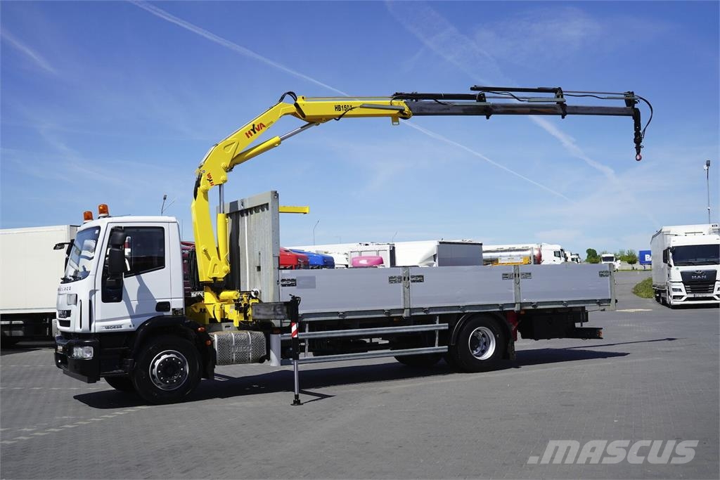 Iveco / EUROCARGO / 180E25 / SKRZYNIOWY + HDS / HYVA HB Φορτηγά Kαρότσα με ανοιγόμενα πλαϊνά