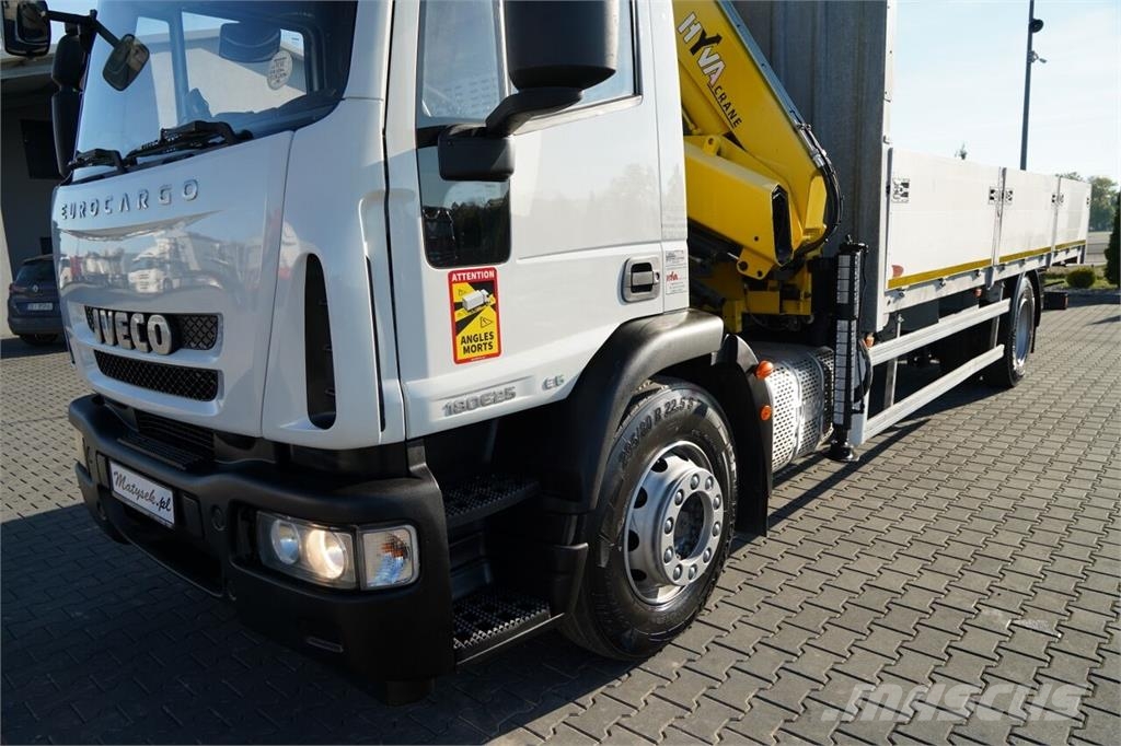 Iveco EUROCARGO 180E25 / BURTOWA - 7,3 M / HDS HYVA CRAN Camion plateau