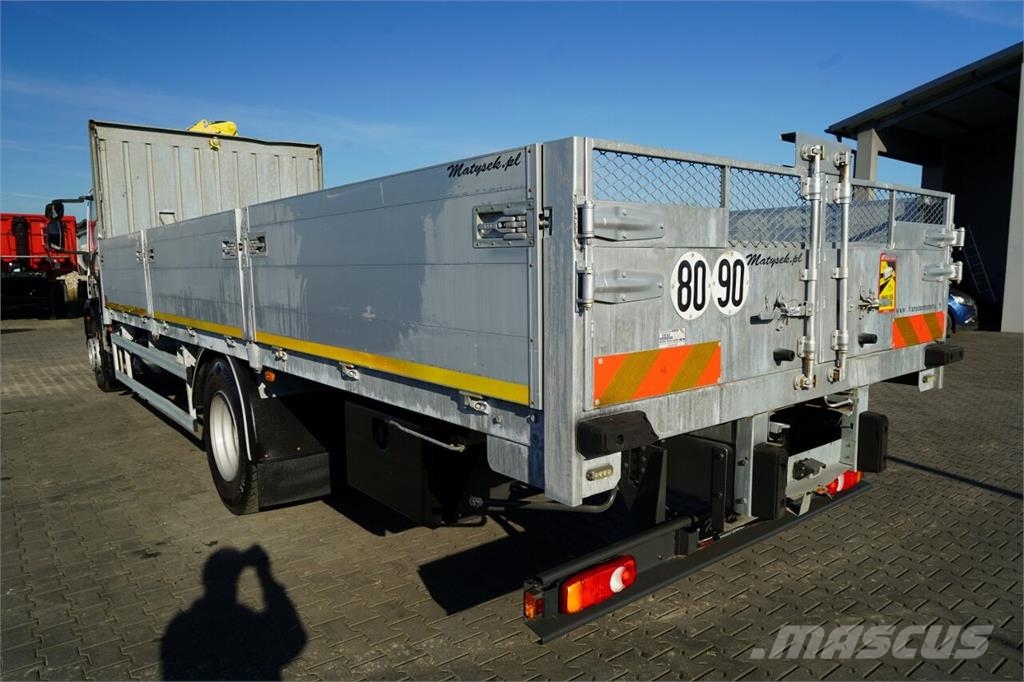 Iveco EUROCARGO 180E25 / BURTOWA - 7,3 M / HDS HYVA CRAN Camion plateau