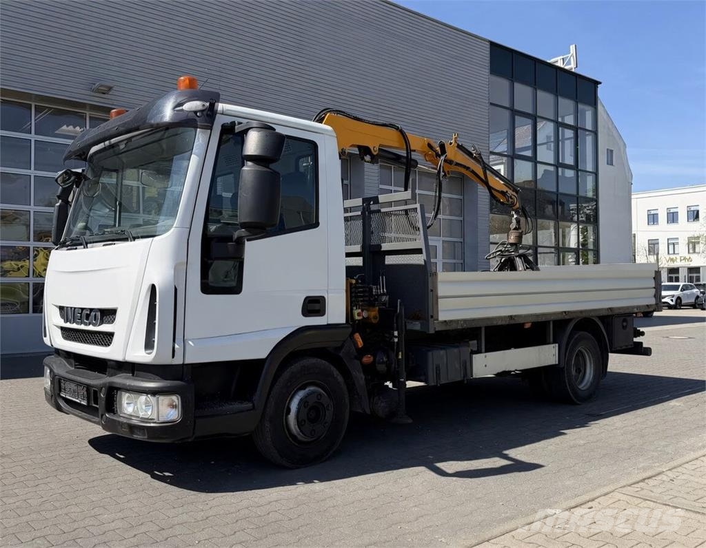 Iveco ML 80 E18/P / Kinshofer Grab / Crane 平板栏板货车
