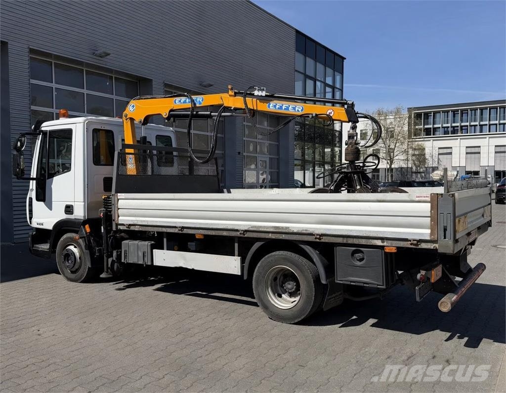 Iveco ML 80 E18/P / Kinshofer Grab / Crane 平板栏板货车