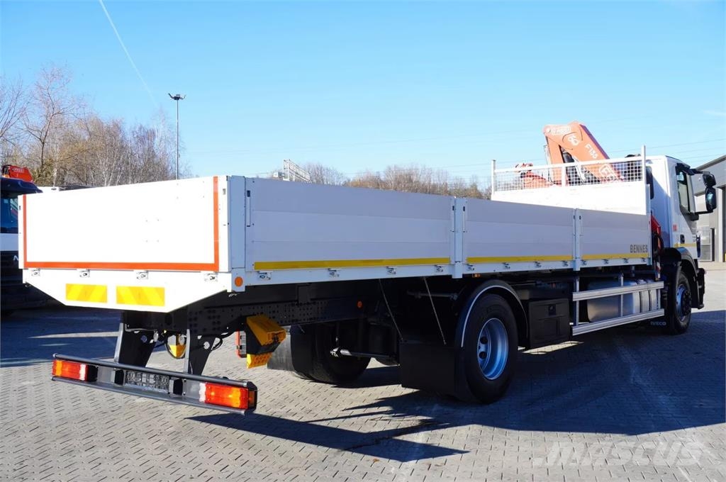 Iveco STRALIS 19.310 / E6 / Flatbed 19 EPAL / FASSI F135 平板栏板货车