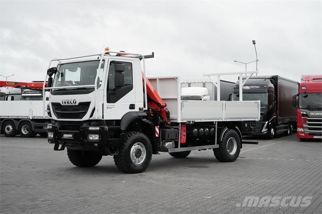 Iveco TRAKKER / 310 / EEV / 4 X 4 / SKRZYNIOWY + HDS / P Platós / Ponyvás teherautók