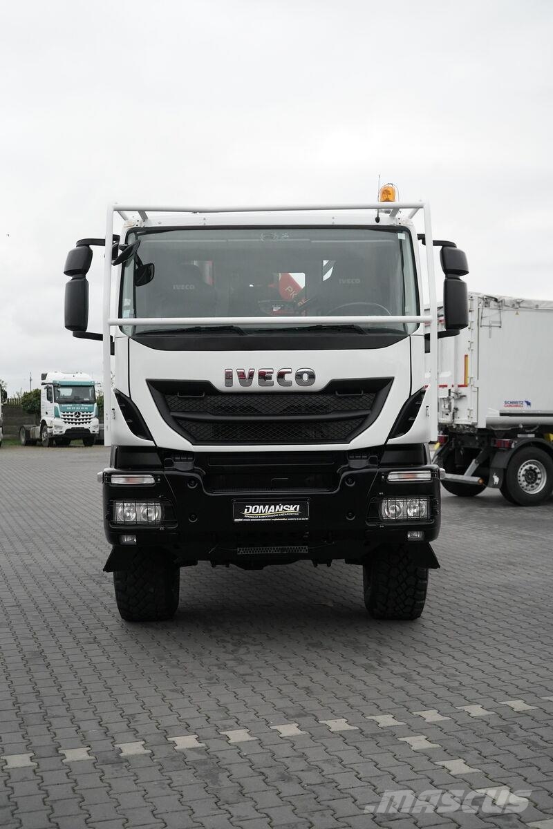 Iveco TRAKKER / 310 / EEV / 4 X 4 / SKRZYNIOWY + HDS / P Platós / Ponyvás teherautók