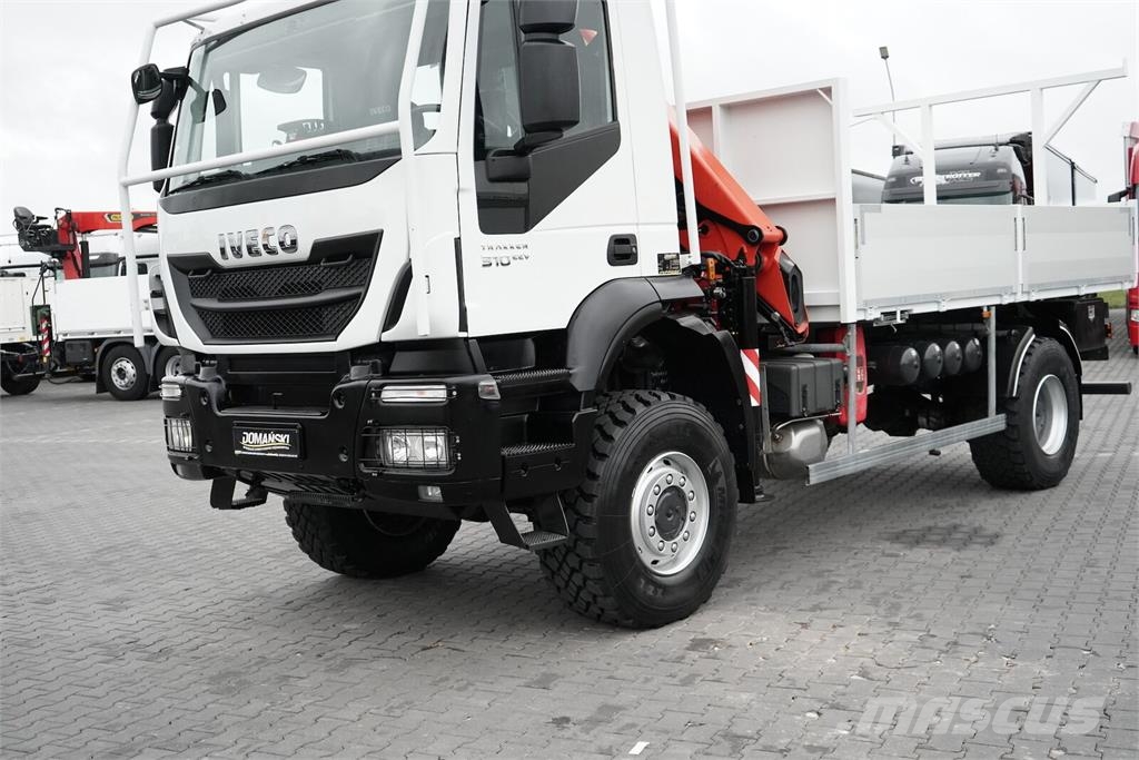 Iveco TRAKKER / 310 / EEV / 4 X 4 / SKRZYNIOWY + HDS / P Platós / Ponyvás teherautók