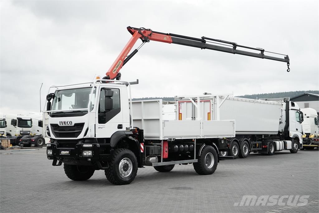 Iveco TRAKKER / 310 / EEV / 4 X 4 / SKRZYNIOWY + HDS / P Platós / Ponyvás teherautók