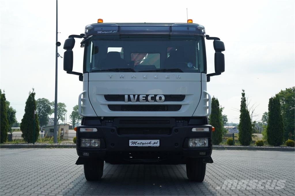 Iveco TRAKKER 410 / 6X4 / 2 STR. WYWROTKA + HDS ATLAS 12 Kipper