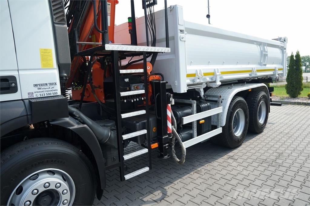Iveco TRAKKER 410 / 6X4 / 2 STR. WYWROTKA + HDS ATLAS 12 Kipper