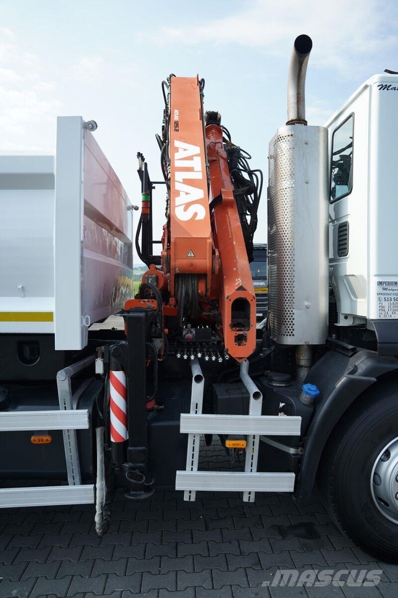 Iveco TRAKKER 410 / 6X4 / 2 STR. WYWROTKA + HDS ATLAS 12 Kipper