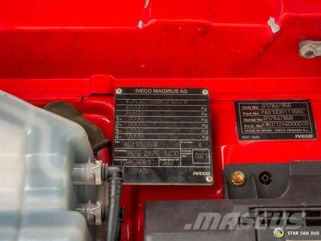 Iveco TRAKKER 450 8x8 Palfinger PK 72002 Crane Winch Lastbil med lad/Flatbed