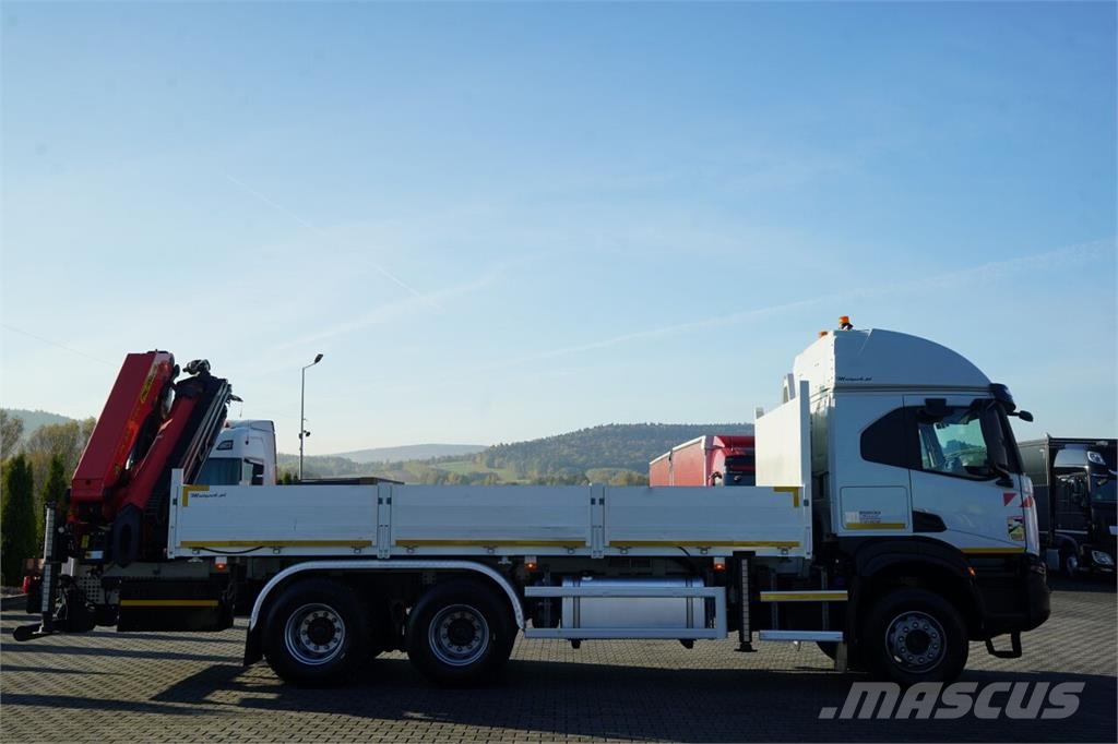 Iveco X- WAY 480 / 6x4 / SKRZYNIOWY - 6,1 m / + HDS PALF شاحنات مسطحة/مفصلية الجوانب