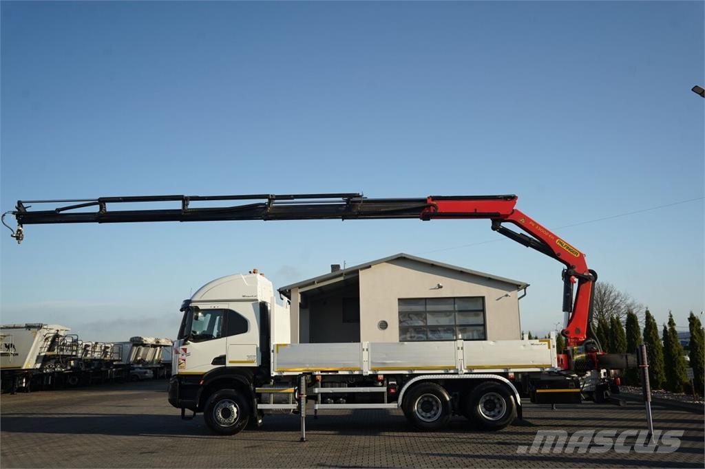 Iveco X- WAY 480 / 6x4 / SKRZYNIOWY - 6,1 m / + HDS PALF شاحنات مسطحة/مفصلية الجوانب
