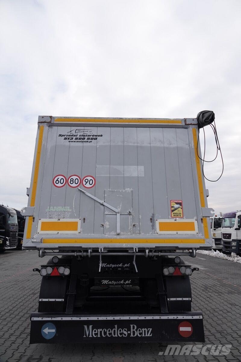 Janmil WYWROTKA / 42 m3 / TYŁ KLAPA / SAF / OŚ PODNOSZONA Tipper semi-trailers