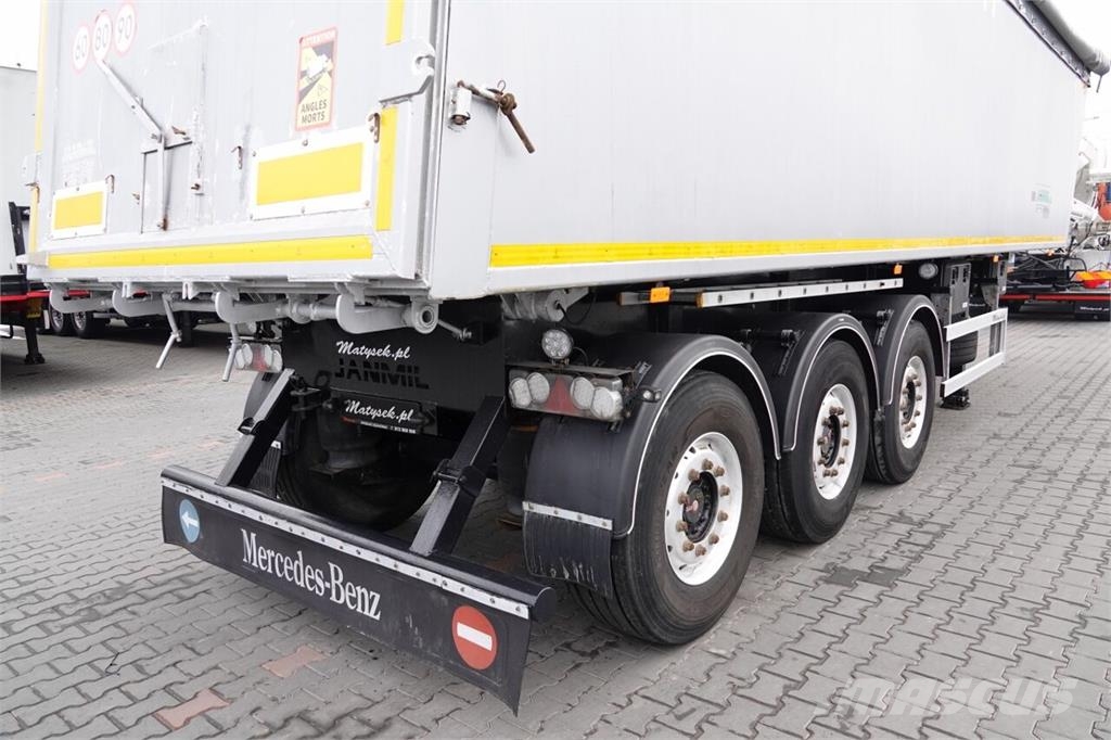 Janmil WYWROTKA / 42 m3 / TYŁ KLAPA / SAF / OŚ PODNOSZONA Tipper semi-trailers