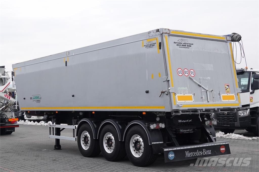 Janmil WYWROTKA / 42 m3 / TYŁ KLAPA / SAF / OŚ PODNOSZONA Tipper semi-trailers
