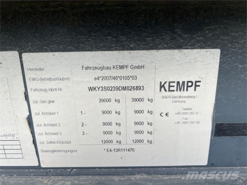 Kempf SKM 35/3 -/50-KBM-/2-unite Kippladerauflieger