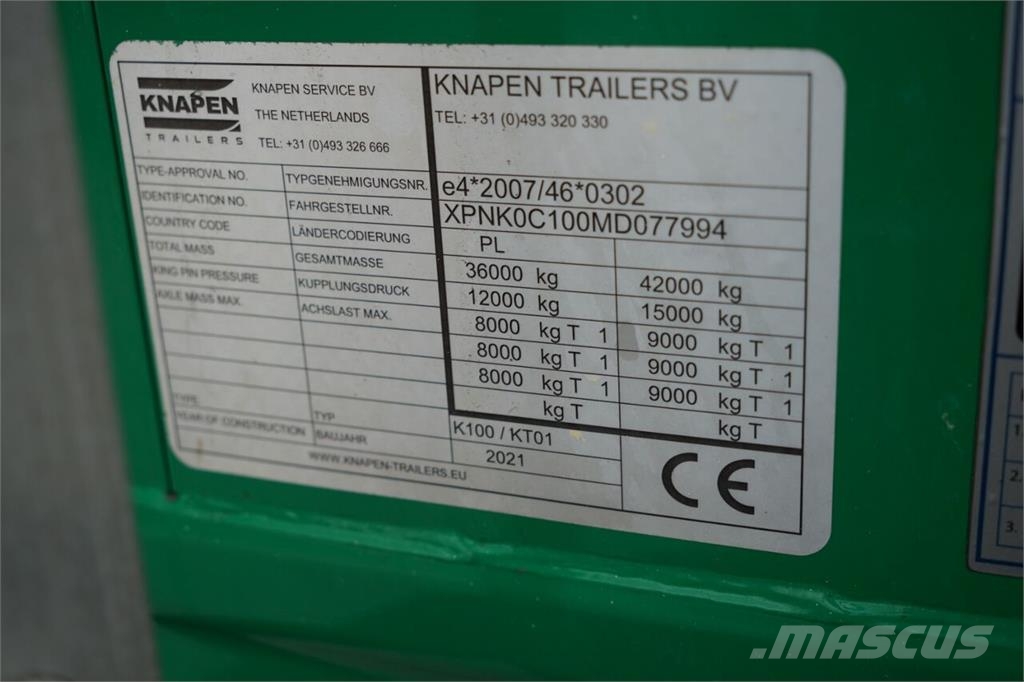 Knapen Trailers Напівпричепи з кузовом-фургоном