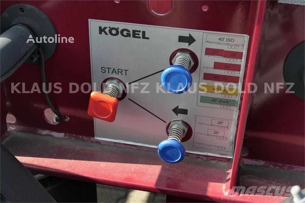 Kögel Port 45 BDF Swap Body Chassis / Multi Chassis / Li Podvozky a zavesenie kolies