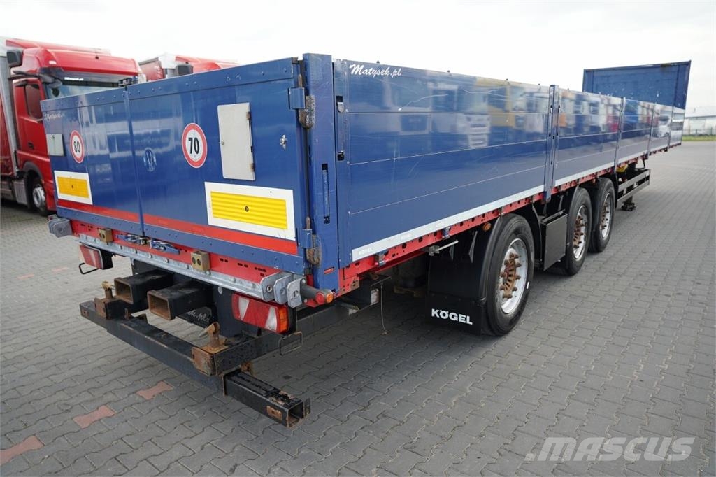 Kögel S 24-1 Semirremolques de plataformas planas/laterales abatibles