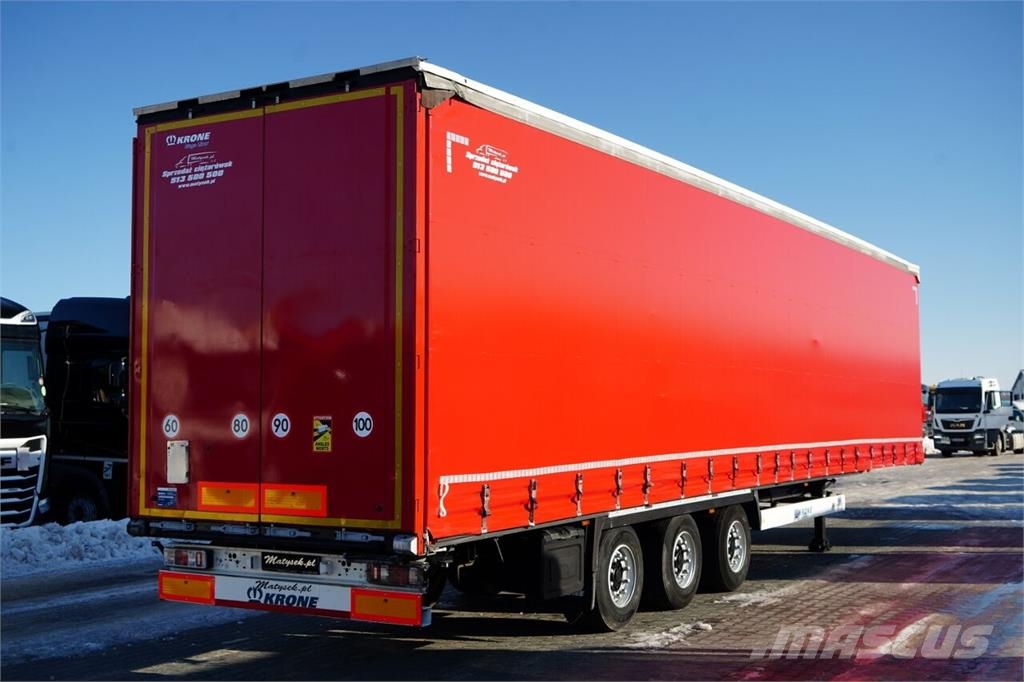 Krone FIRANKA / MEGA / 2x OŚ PODNOSZONA / DACH PODNOSZO Poluprikolice sa ciradom