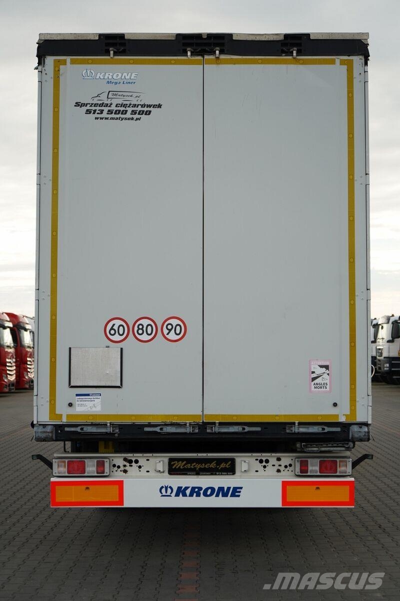 Krone FIRANKA / MEGA / DACH PODNOSZONY / OŚ PODNOSZONA / Semirremolques de caja de lona