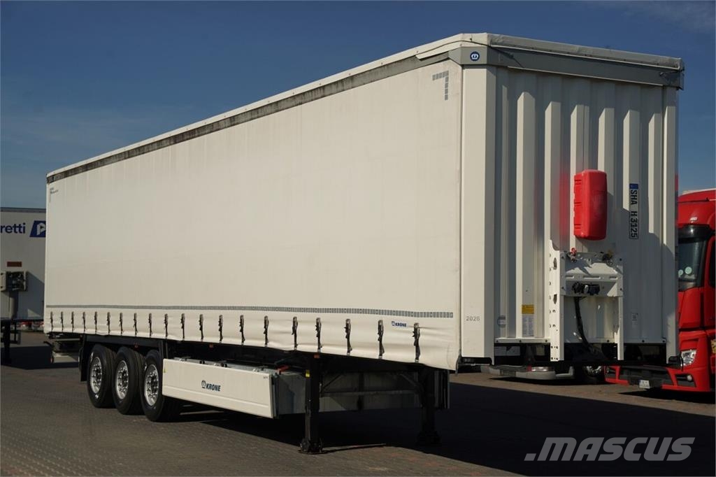 Krone / FIRANKA / STANDARD / PALECIARA / 2X OŚ PODNOSZON Semi-reboques com cortinas laterais