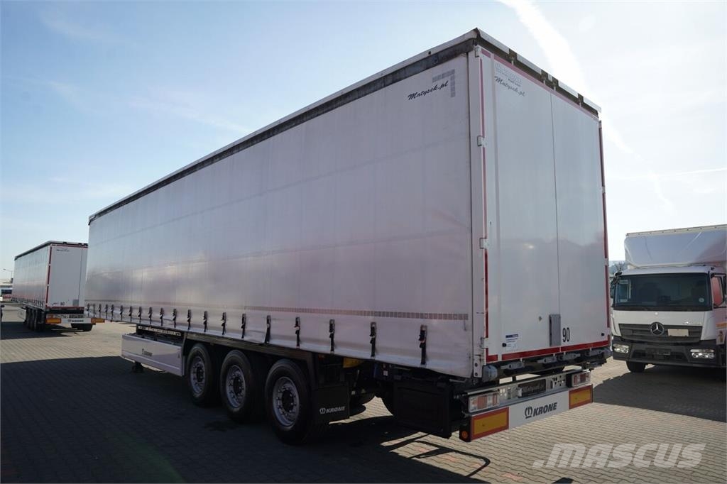 Krone / FIRANKA / STANDARD / PALECIARA / 2X OŚ PODNOSZON Semi-reboques com cortinas laterais