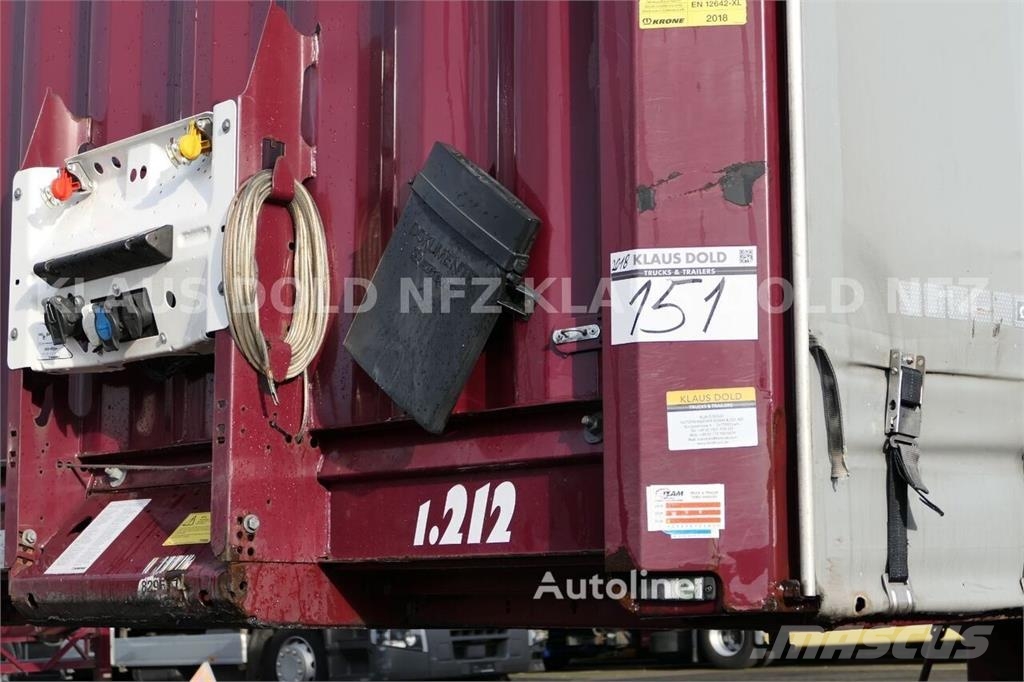 Krone SD XL MegaLiner curtainsider semi-trailer / Edscha Poluprikolice sa ceradom