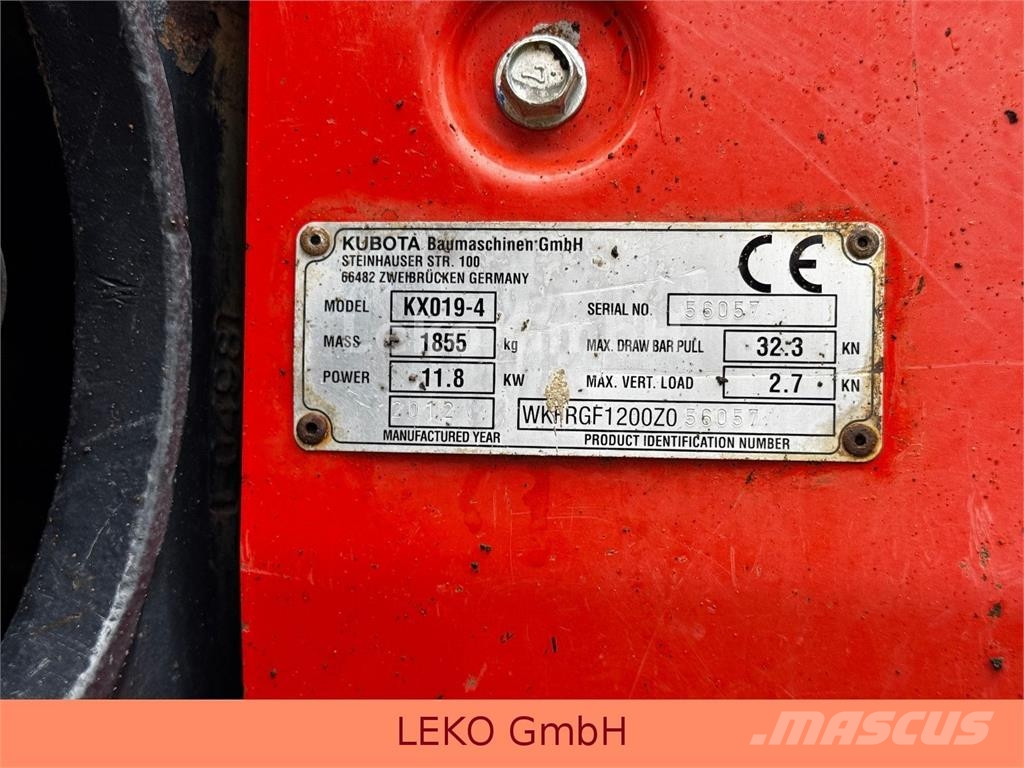 Kubota KX 019-4 Mini excavators < 7t (Mini diggers)