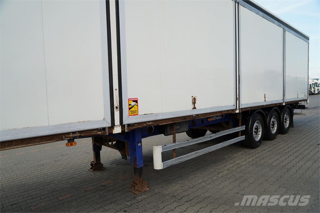 Lecitrailer / KONTENER / MOCNA PODŁOGA / BOKI OTWIERANE / Umpikori puoliperävaunut