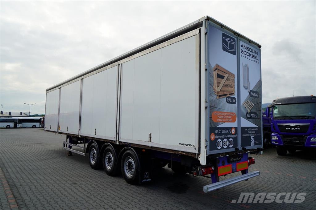 Lecitrailer / KONTENER / MOCNA PODŁOGA / BOKI OTWIERANE / Umpikori puoliperävaunut